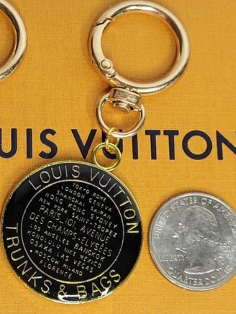 Louis Vuitton Double Sided Large Zip Pull, Keychain - Picture 2 of 2
